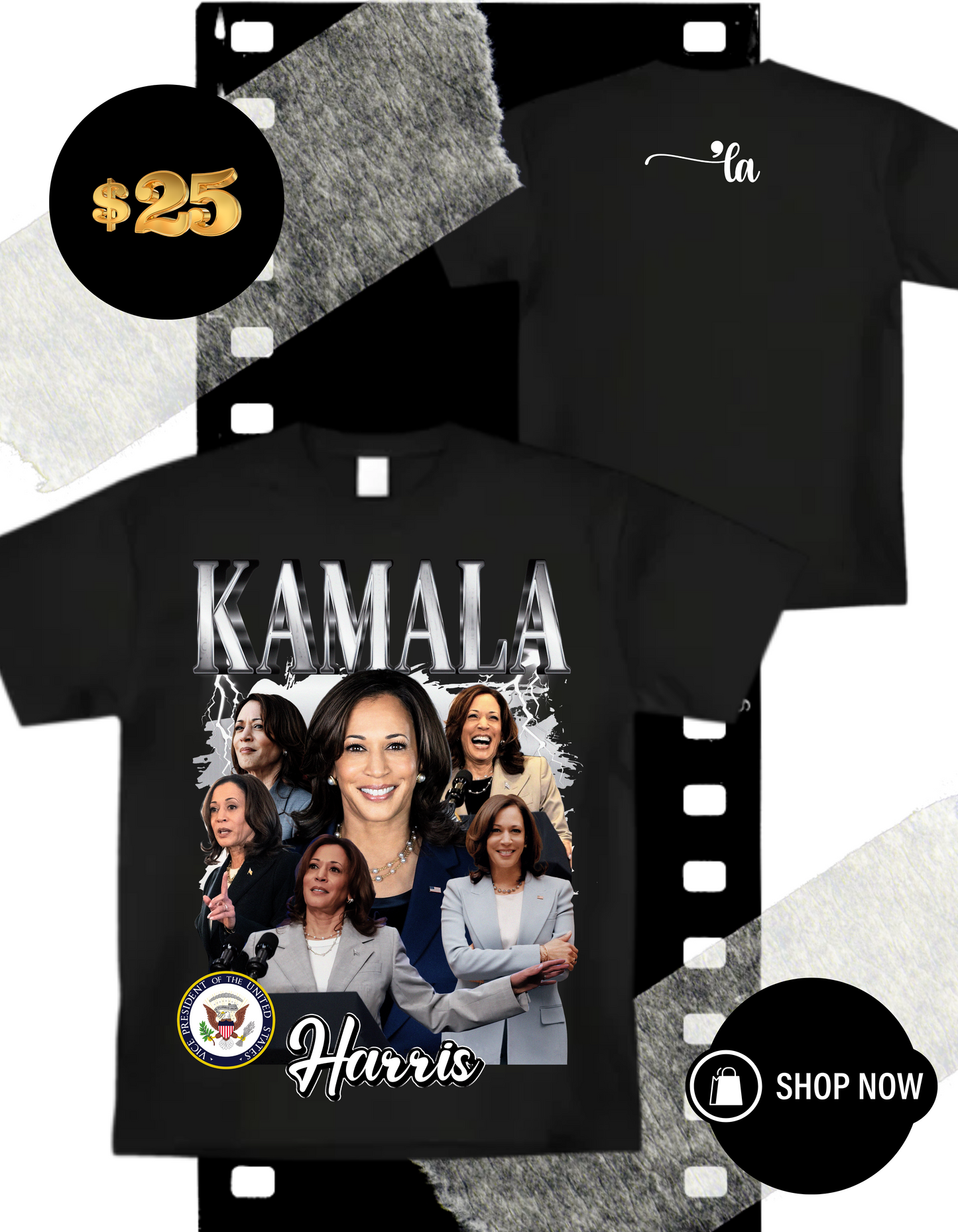 Kamala Harris “Trailblazer Collection” Collage T-Shirt